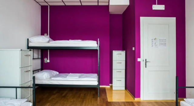 Кровать в общем номере Hostel Tresor