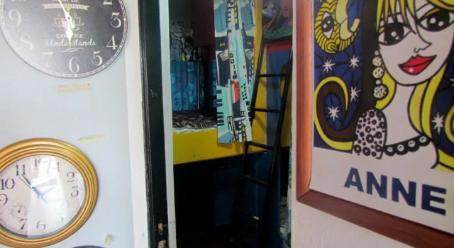 Кровать в общем номере La Casa Azul Hostel
