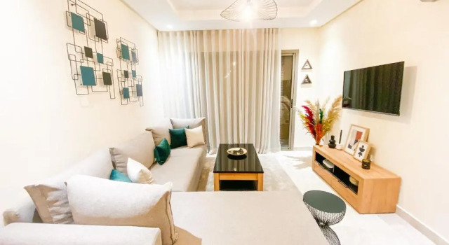 Appartement Cosy, vue sur mer, Rezervasyon Daire Doukkala-Abda otoparklı oteller, Otopark