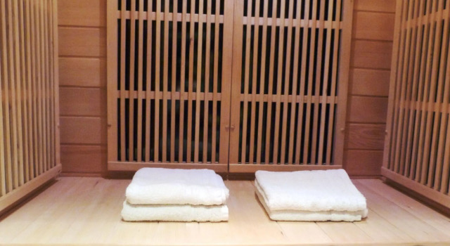 Detached villa with enclosed wooded garden with lawn and bubble bath
