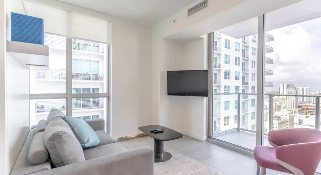 Апартаменты c 1 комнатой с балконом и с видом на город Downtown Miami Condos by Lua Host