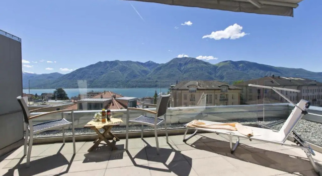 Двухместный номер Standard Пентхаус с видом на озеро Hotel Muralto Locarno