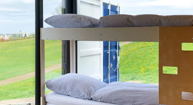 Студия с балконом и с красивым видом из окна Bergheim Container Lodges