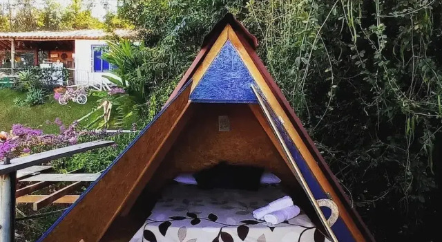 Номер Standard с видом на горы Aqui no Camping