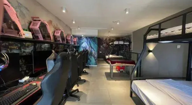 Кровать в общем номере Time-Travel Themed Homestay (Mafangshan Subway Station)