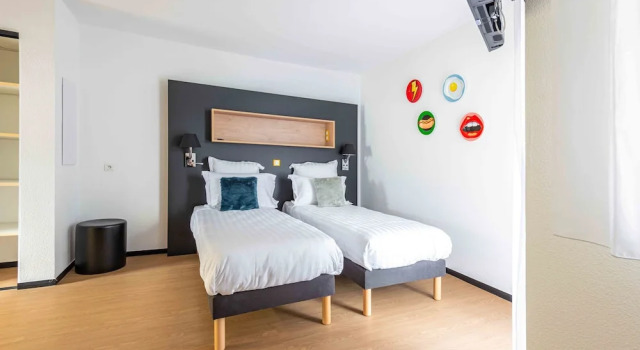 Апартаменты с 2 комнатами с балконом Privilodges Le Hüb Grenoble