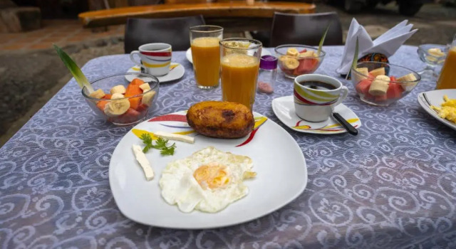 Bett im Wohnheim Hostal Rutamar