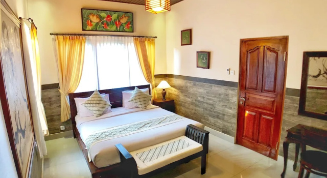 Двухместный номер Deluxe с балконом и с красивым видом из окна Uma Dewi Ubud Villas