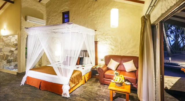Бунгало Deluxe с видом на океан Курортный отель Siddhalepa Ayurveda Resort - All Meals, Ayurveda Treatment, Yoga