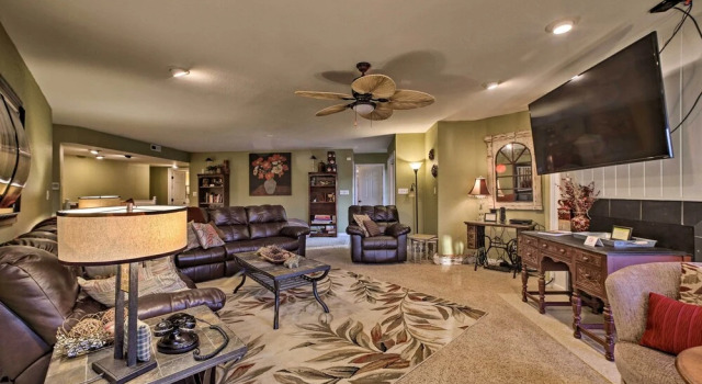 Lakefront Retreat w/ Dock & Beach: 2 Miles to Golf