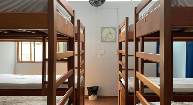 Кровать в общем номере Dids Hostel São Paulo