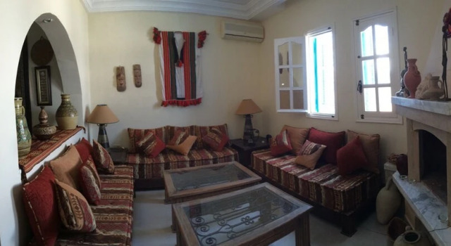 Villa With 4 Bedrooms in Djerba Island, With Wonderful sea View, Priva, Book Villa Cottages in Djerba, Cottage