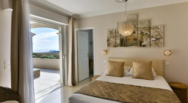Двухместный номер Standard с видом на море Les chambres d'hotes de Mougins