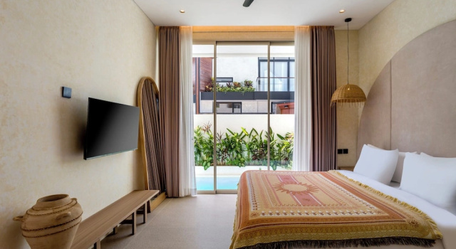 Вилла Deluxe с 2 комнатами с балконом и с видом на бассейн Villa Fresko 1 by Alfred in Bali
