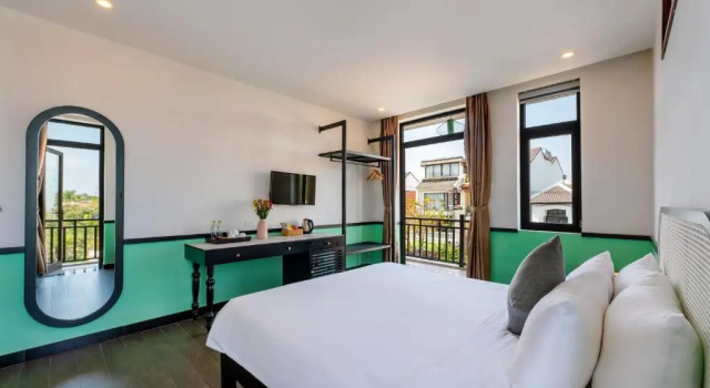 Двухместный номер Deluxe с балконом Hoi An Ivy Hotel