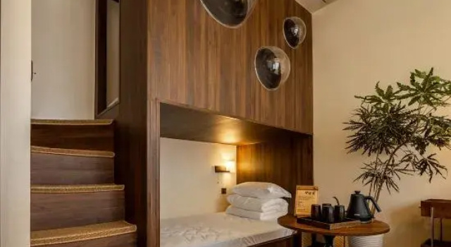 Кровать в общем номере Middle Globe Resort