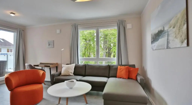 Апартаменты Strandvilla Augustusbad Strandvilla Augustusbad Appartement Riverside