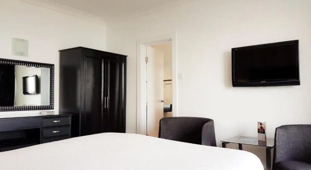 Standard- dobbelt værelse med altan med havudsigt Cumberland Hotel