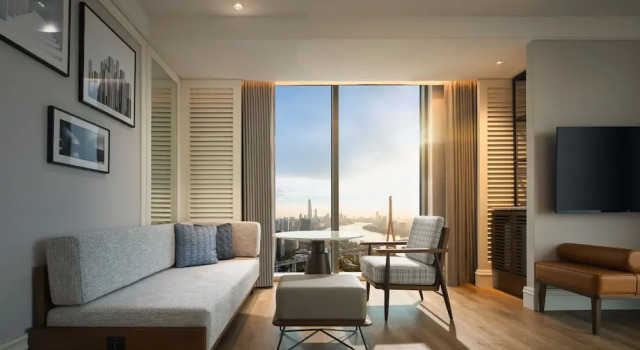 Двухместный номер Deluxe с видом на реку Somerset Pudong Riverside Shanghai