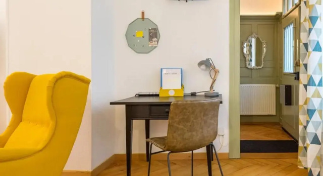Апартаменты Colmar Appt familial à 3 min du centre - parking gratuit - Une chambre et 5 pers