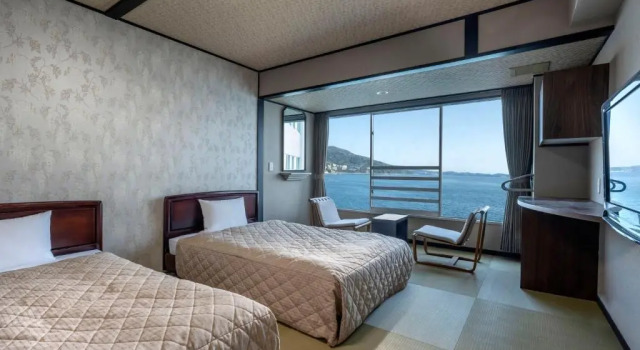 Двухместный Ocean Wing room Japanese Style Hotel New Akao