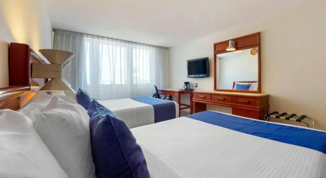 Standard- dobbelt værelse med udsigt over poolen Comfort Inn Veracruz