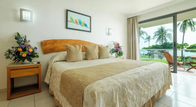 Двухместный номер Deluxe с видом на море Posada Real Puerto Escondido