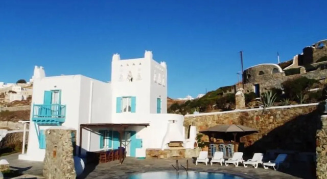 Вилла On the Rocks Villa w Hot Tub at Cavo Delos