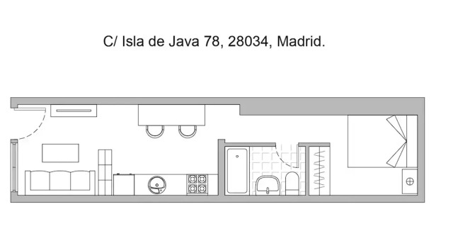 Апартаменты M Idj780 Acogedor Apartamento de un Dormitorio