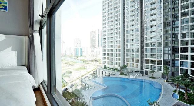 Апартаменты c 1 комнатой с балконом Rosy House Skylake