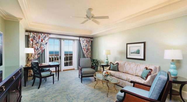 Люкс с балконом и с видом на океан The Sanctuary at Kiawah Island Golf Resort