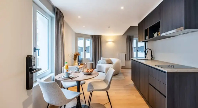 Апартаменты Stylish Duplex Studio With Premium Materials in Ghent City Center