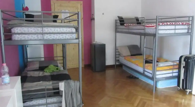 Кровать в общем номере Central Hostel Milano