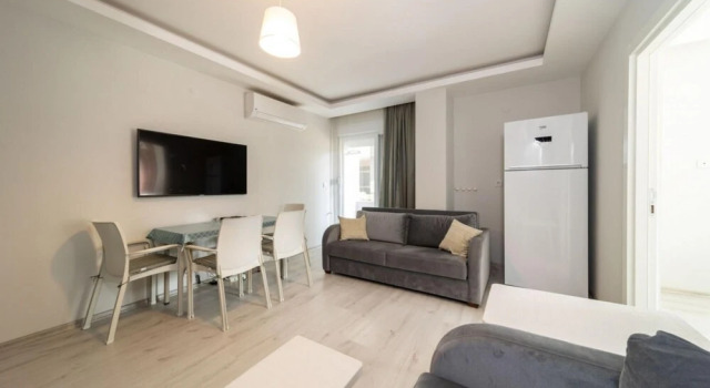 Flat With Shared Pool and Balcony in Konyaaltii