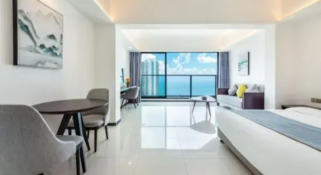 Семейный люкс Premium c 1 комнатой с видом на море Blue Bay Scenic Vacation Homestay (Xunliao Bay Sea World)
