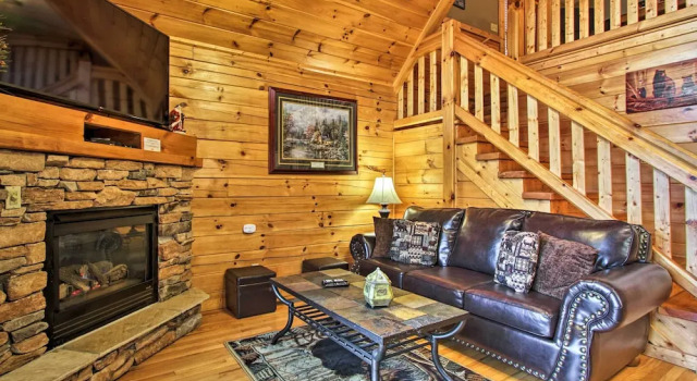 Game Room & Hot Tub! Black Bear Falls Resort Cabin