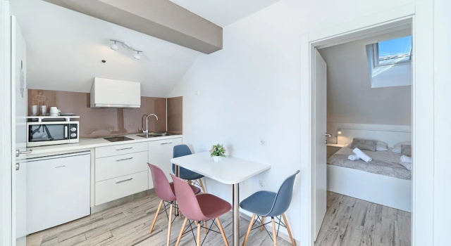 Апартаменты с балконом и с видом на море Stipe Residence