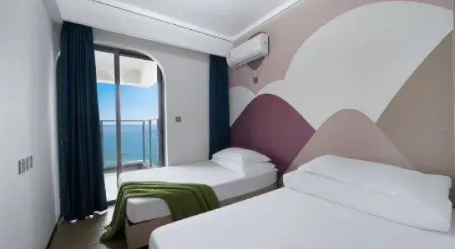 Люкс с 3 комнатами с видом на море Xinhai Sea View Swimming Pool Villa（Poly Jinchowan Store）