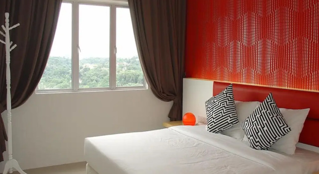 Апартаменты Deluxe с 3 комнатами с видом на город DUTA HOTEL