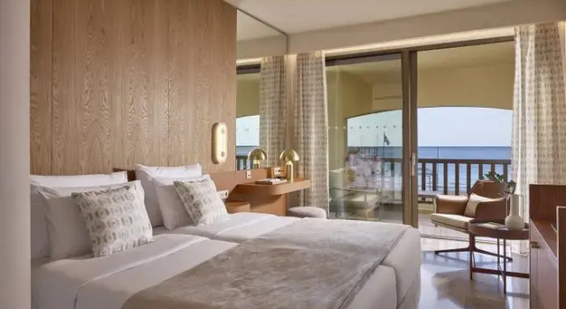 Люкс с 2 комнатами с видом на море Aquila Rithymna Beach