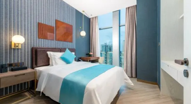 Семейный люкс с 3 комнатами Dongguan Shan Zhi Ye Serviced Apartment Hotel - Houjie Wanda Plaza Liaoxia Subway Station