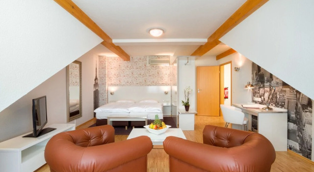 Апартаменты с 2 комнатами Hotel ladresse garni