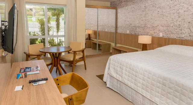 Трёхместный номер Standard с видом на сад Hotel Senac Barreira Roxa
