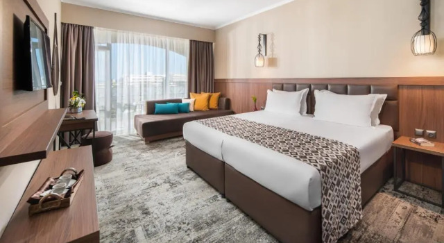 Двухместный номер Deluxe с балконом и с видом на море Hotel Alba - All inclusive