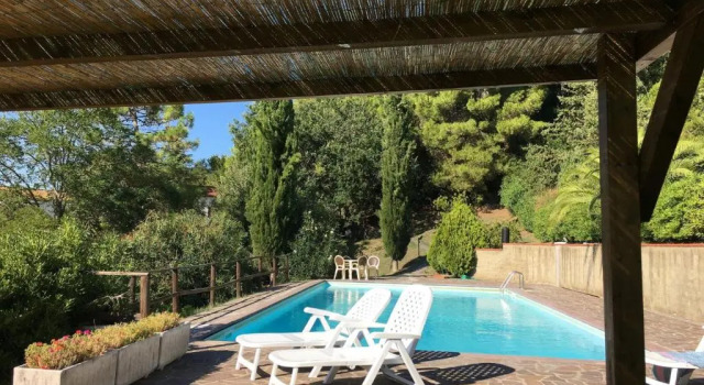 Вилла Casa Bianca Villa pool with sea view, fenced garden, barbecue by ToscanaTour