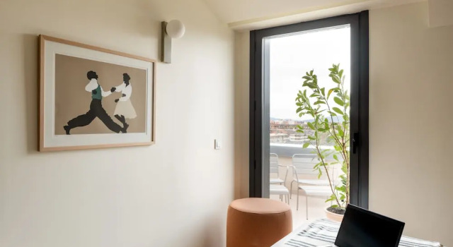 1 makuuhuone Standard kattohuoneisto huone Aparthotel Libere Vitoria