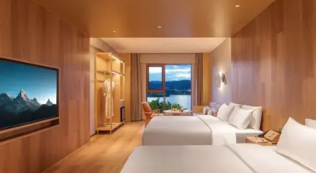 Люкс Superior с красивым видом из окна Mile Huquan Shuixiang Wenquan Eeril Hotel