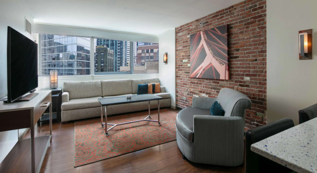Двухместный люкс Lasalle c 1 комнатой The Royal Sonesta Chicago Downtown