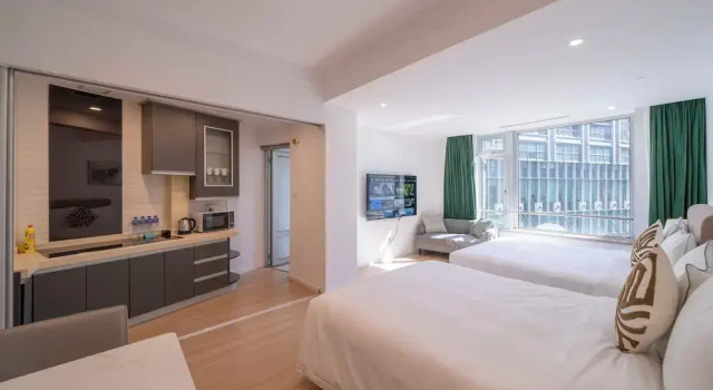 Tyms Xuhui Spacious 1BR APT, Varaa Bed and Breakfast Xuhui 