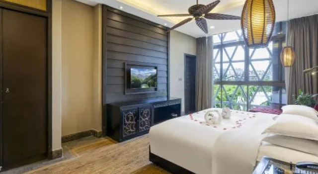 Люкс Deluxe c 1 комнатой Tianci Huatang Forest Hot Spring Resort Hotel (Chongqing Lushan Branch)